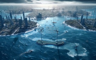 海洋城市科技画 未来海底科技 城市 智能海底 探索 小学美术创想画参赛 获奖作品